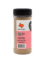 Spice jar with a Texas flag design on a white background