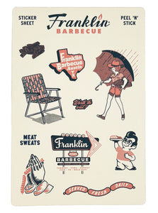 Franklin Barbecue Sticker Sheet