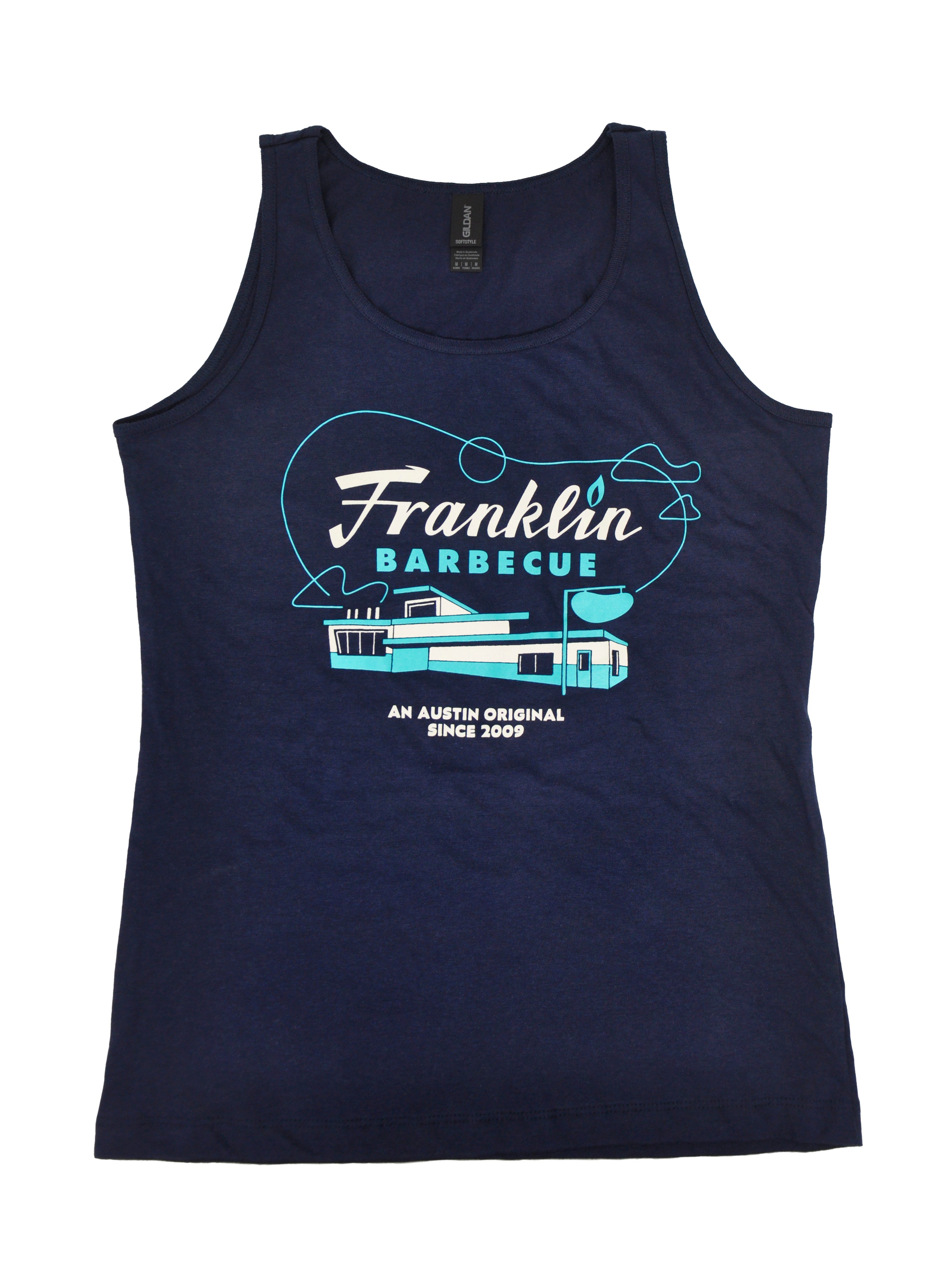 Women's Navy Franklin Barbecue Tank Top