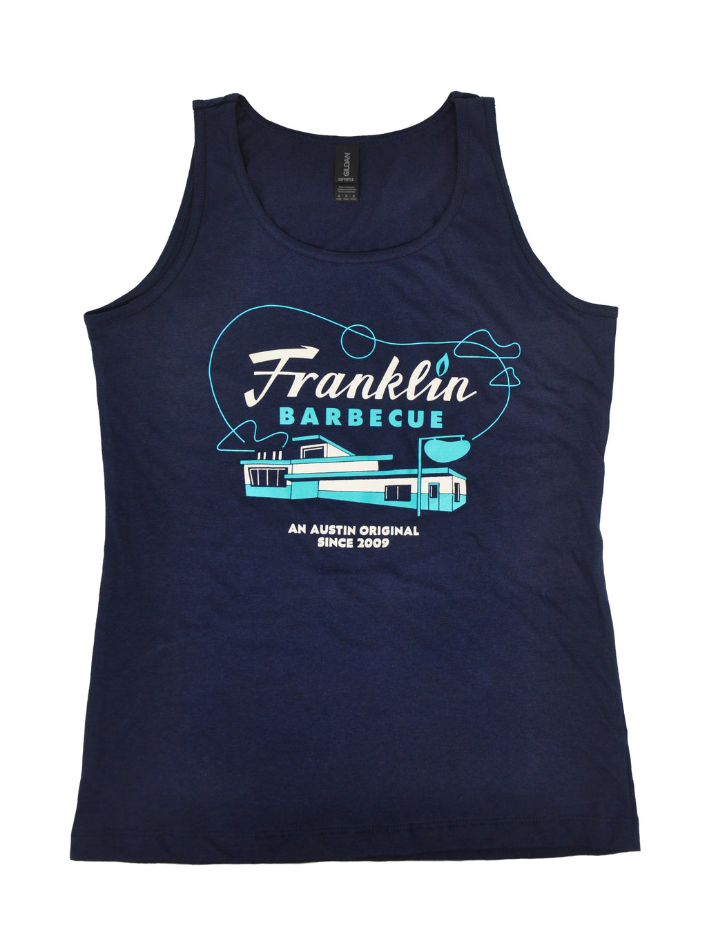 Women's Navy Franklin Barbecue Tank Top