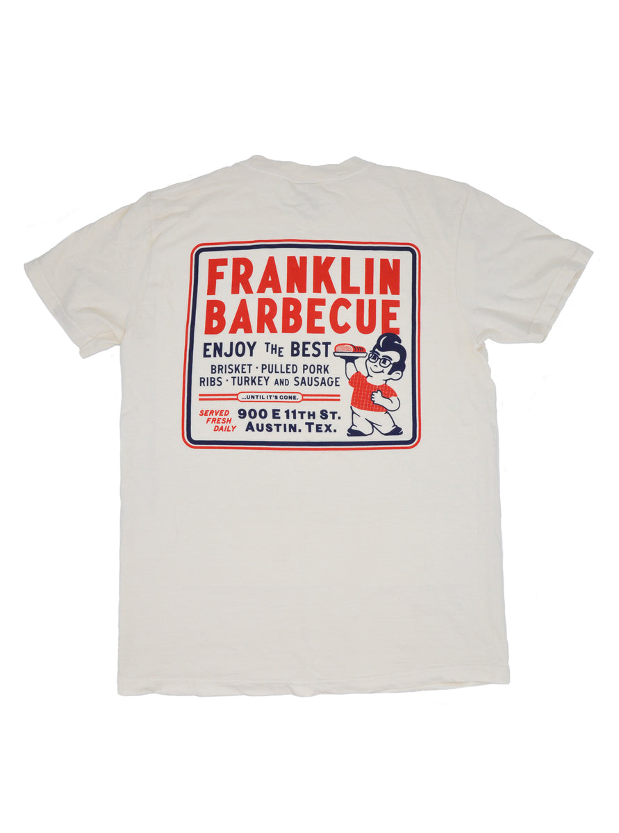 Cream Franklin Barbecue Lil Aaron T-Shirt – Franklin BBQ Shop