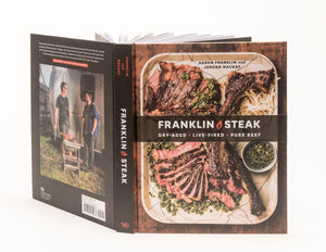 Front and back cover of Franklin Steak book.