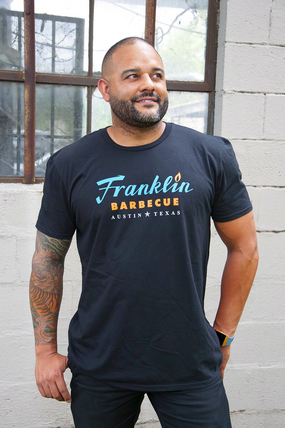 Black Franklin Barbecue T-Shirt
